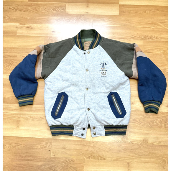 Vintage Arizona Jean Co Mens L Large Limited Edition Bomber Varsity Jacket Snap